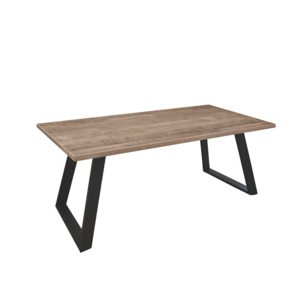 JAZZ Colonial Table 150×80 Discover the JAZZ Colonial table 150x80, perfect for your kitchen! With a modern design and capacity for 6-8 people, it's ideal for family gatherings. Made of melamine-covered particle board and featuring a sturdy metal frame, it adds style and functionality to any room.
