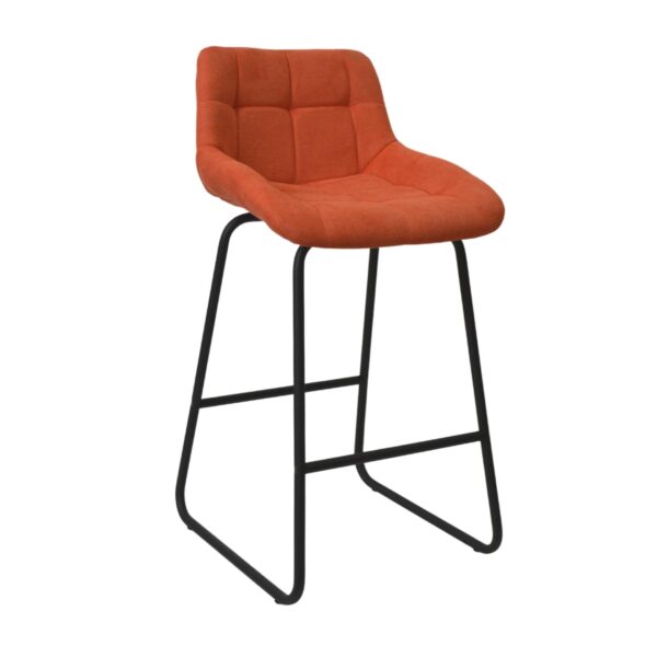 Nicole Bar Stool Cfs Hoker Soro-51 Orange Discover the Nicole Cfs Hoker Soro-51 bar stool in a vibrant shade of orange. Ideal for modern kitchens, it features an elegant design and enhanced comfort. Made from metal and upholstered with soft fabric, it supports up to 120 kg. Choose quality and style!