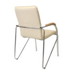 SAMBA Chrome V-18 Beige Office Chair - Image 2