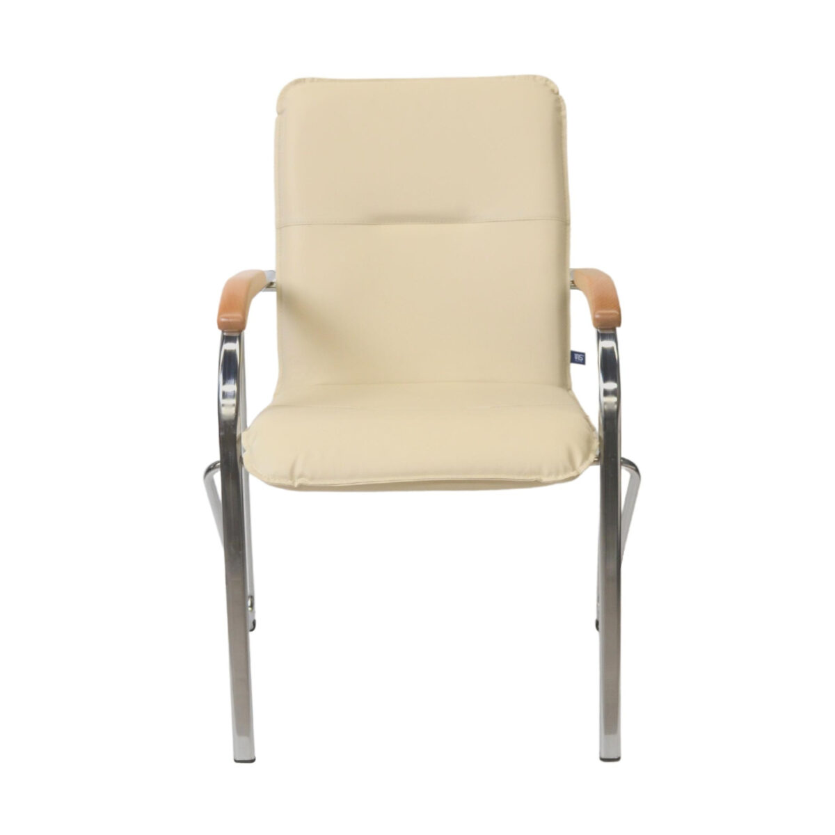 SAMBA Chrome V-18 Beige Office Chair - Image 4