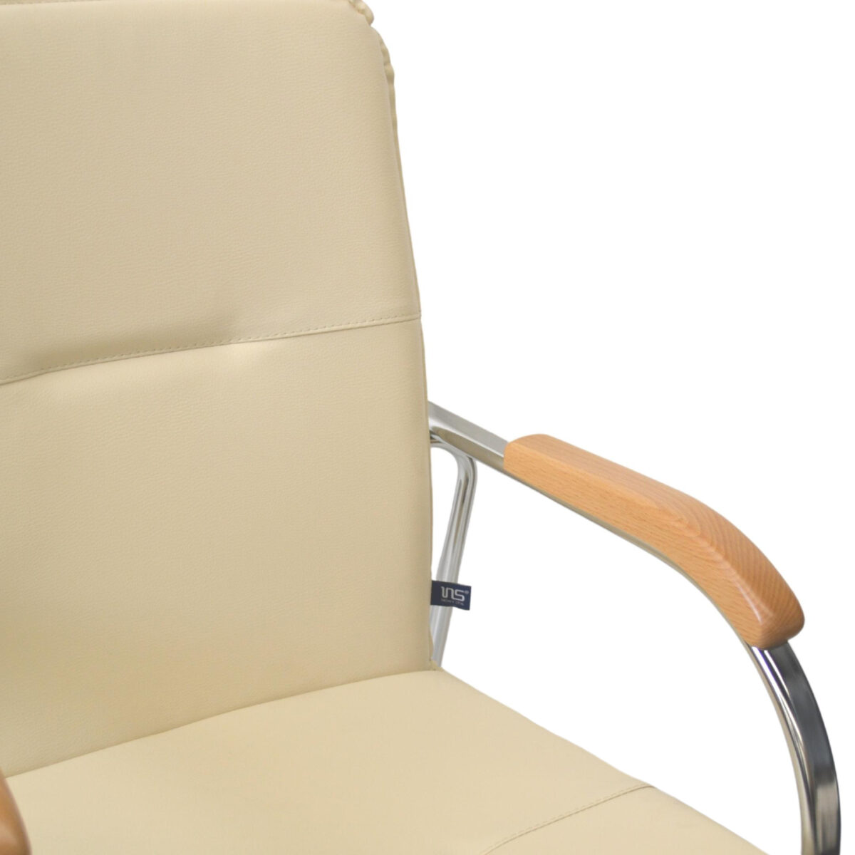 SAMBA Chrome V-18 Beige Office Chair - Image 6