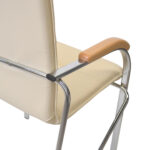 SAMBA Chrome V-18 Beige Office Chair - Image 7