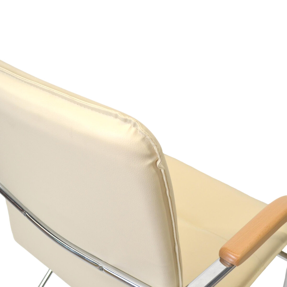 SAMBA Chrome V-18 Beige Office Chair - Image 8