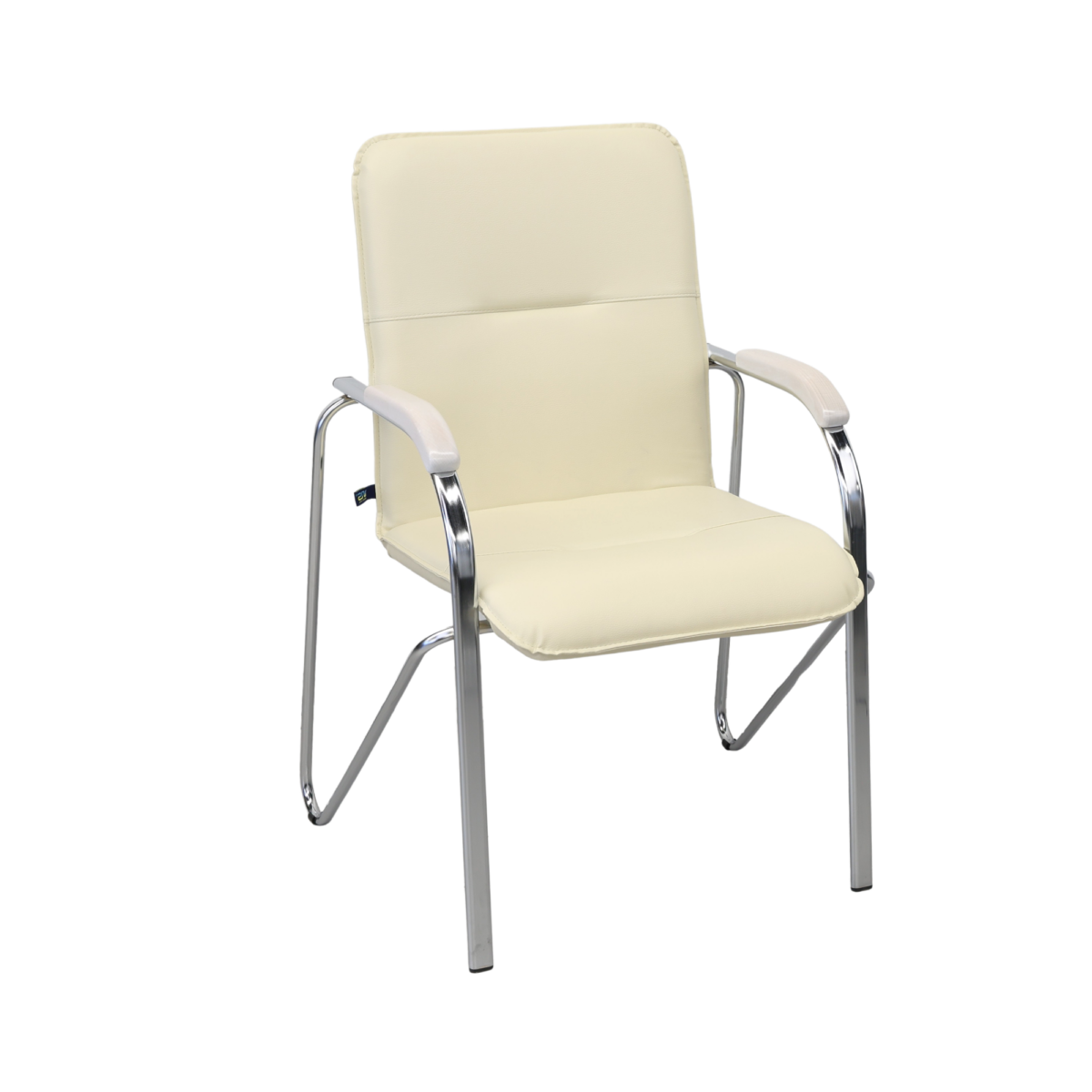SAMBA Chrome V-18 Beige Office Chair - Image 13