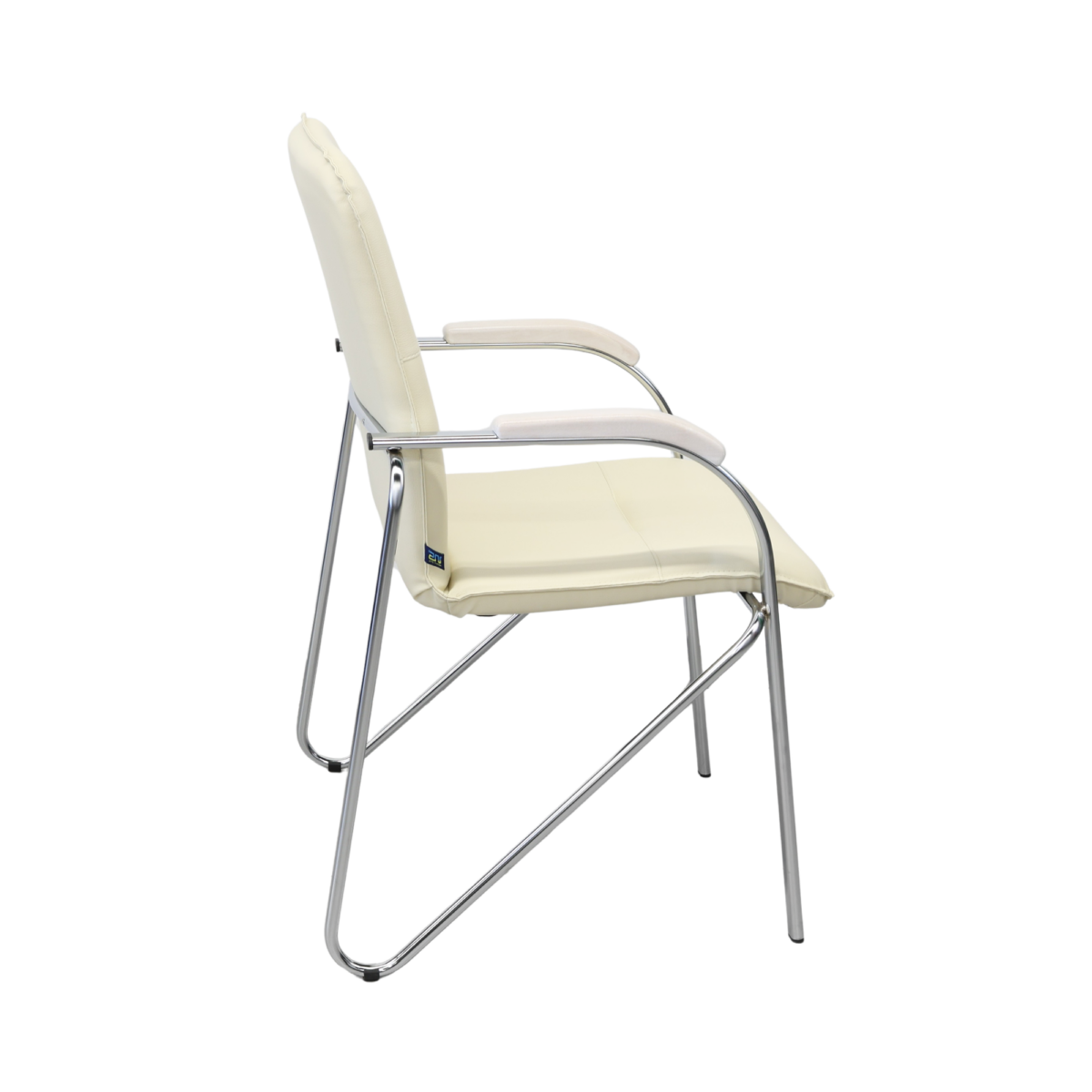 SAMBA Chrome V-18 Beige Office Chair - Image 12
