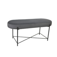 Antreu Taco Double Dark Grey Bench Discover the Taco Double Dark Grey Entryway Bench, a stylish and modern accessory for your living room. Made from plywood, polyurethane foam, and upholstered in velvet, it adds style and comfort to any interior.