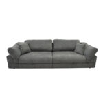 Neapoli Dark Grey Extendable Sofa Discover the Neapoli Dark Grey sofa bed, perfect for comfort and style in your home. With decorative cushions and an elegant design, it offers you a generous sleeping space. Choose comfort and sophistication in furniture!