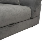 Neapoli Dark Grey Extendable Sofa - Image 7