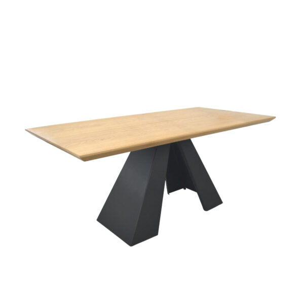 CARMEN Table Veneer 180×90 Add a touch of modernity to your kitchen with the CARMEN Veneer Table 180x90. This elegant table, made of veneered MDF, features a contemporary design, ample space for 8-10 people, and adjustable legs. Made locally, it's available in a variety of colors.