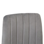 Dc-90 (N20) Dark Grey Velvet + White Legs Chair - Image 7