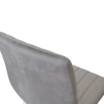 Dc-90 (N20) Dark Grey Velvet + White Legs Chair - Image 8