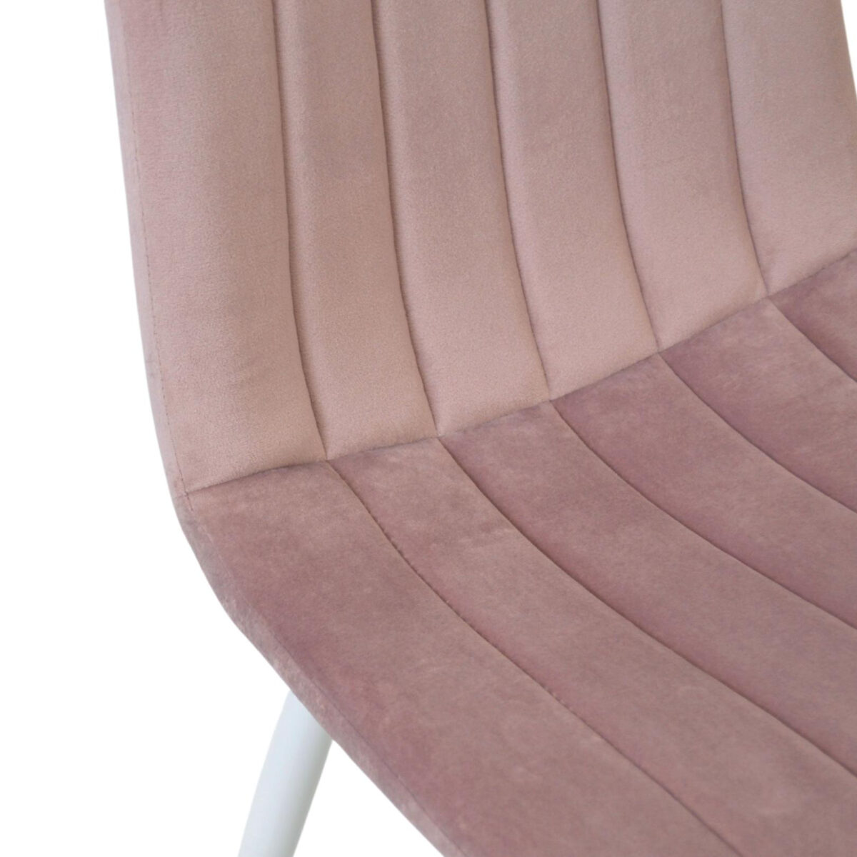 Dc-90 (N25) Powder Velvet + White Legs Chair - Image 6