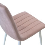 Dc-90 (N25) Powder Velvet + White Legs Chair - Image 9
