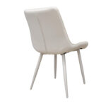 Hans (Cosy 20) Eco-Leather White + White Legs Chair - Image 2