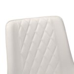 Hans (Cosy 20) Eco-Leather White + White Legs Chair - Image 6