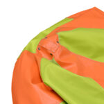 Eco Leather Green-Orange Mini Bean Bag - Image 2