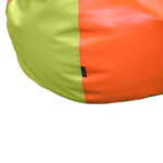 Eco Leather Green-Orange Mini Bean Bag - Image 3