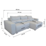 Turin Brown Convertible Sofa - Image 6