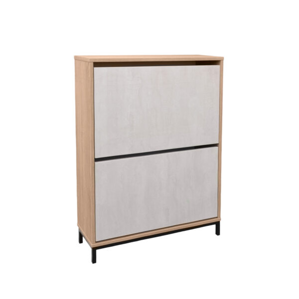 Tumba Pentru Încălțăminte 2 Descoperă Tumba pentru încălțăminte de la Decoprim, un mobilier practic și elegant din PAL melaminat, ideal pentru a organiza pantofii și cizmele. Cu uși batante și compartimente versatile, este perfectă pentru orice spațiu din casă. Alege eficiența și stilul!