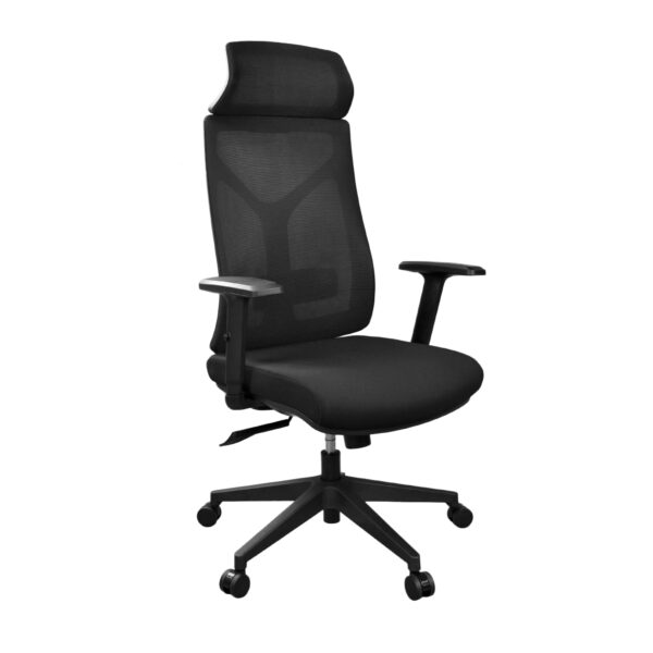 Office Chair KB-615A Black Discover ultimate comfort at the office with the KB-615A Black armchair. Featuring an Asynchronous mechanism for height adjustment and an adjustable backrest, this office chair combines functionality with elegant design. Perfect for productive work!