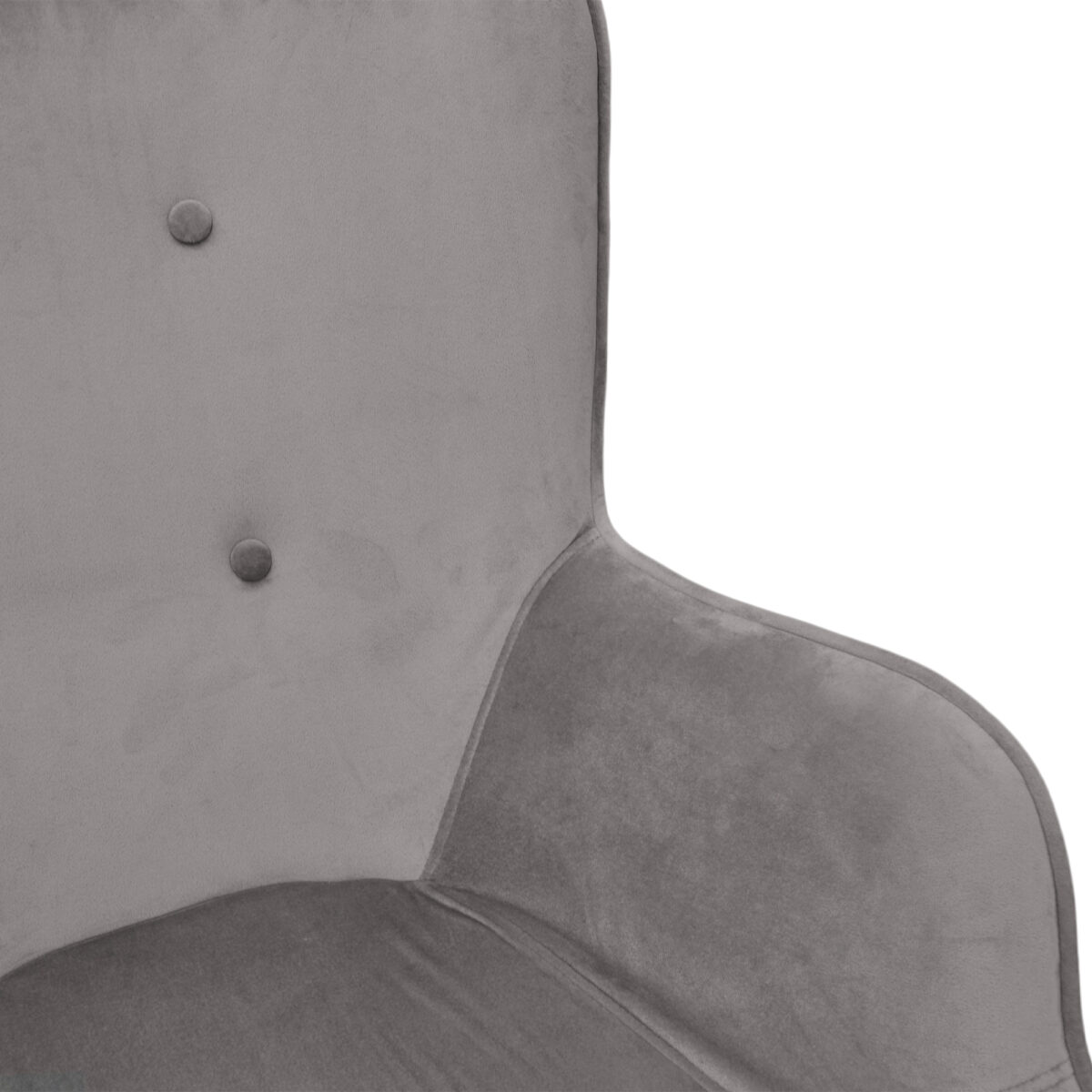 Leonard Dark Grey Velvet Armchair - Image 4