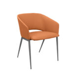 Office Chair U321 Orange Discover the U321 office chair in a vibrant orange hue! Perfect for work and relaxation, it offers comfort and style. Its construction from metal, plywood, and polyurethane foam, along with eco-leather upholstery, makes it an ideal choice for your office.
