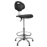 Office/Reception Armchair LABORANT Gts Ring Base Discover the LABORANT GTS Ring Base office chair, ideal for clinics and pharmacies. Comfortable and practical, with adjustable height and a chrome base, this compact chair will provide you with maximum productivity during work. Available in black.
