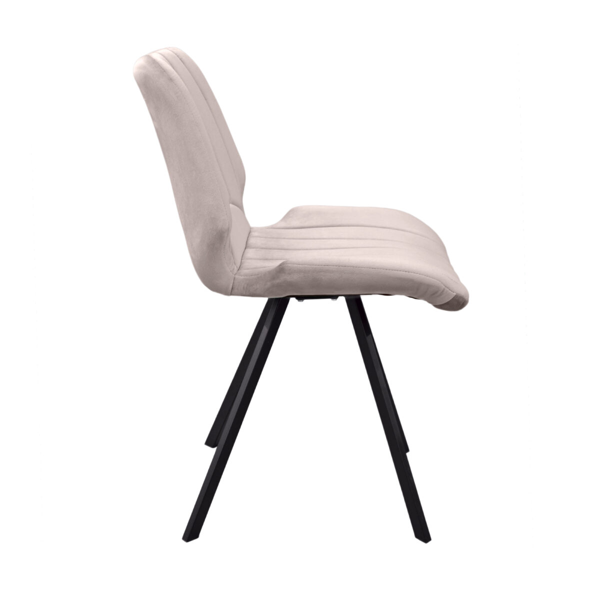 Orson Chair Velvet Beige + Black Legs - Image 3