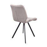 Orson Chair Velvet Beige + Black Legs - Image 4