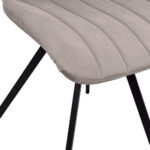 Orson Chair Velvet Beige + Black Legs - Image 6