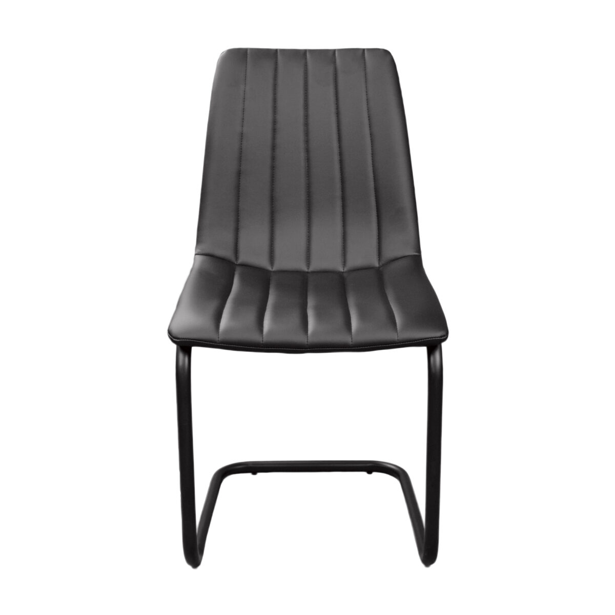 SAM Chair (Dc-1653) Eco-Leather Black + Black Legs - Image 2
