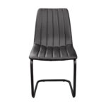SAM Chair (Dc-1653) Eco-Leather Black + Black Legs - Image 2