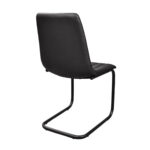 SAM Chair (Dc-1653) Eco-Leather Black + Black Legs - Image 4