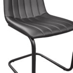 SAM Chair (Dc-1653) Eco-Leather Black + Black Legs - Image 5