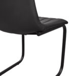 SAM Chair (Dc-1653) Eco-Leather Black + Black Legs - Image 7