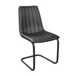 SAM Chair (Dc-1653) Eco-Leather Black + Black Legs