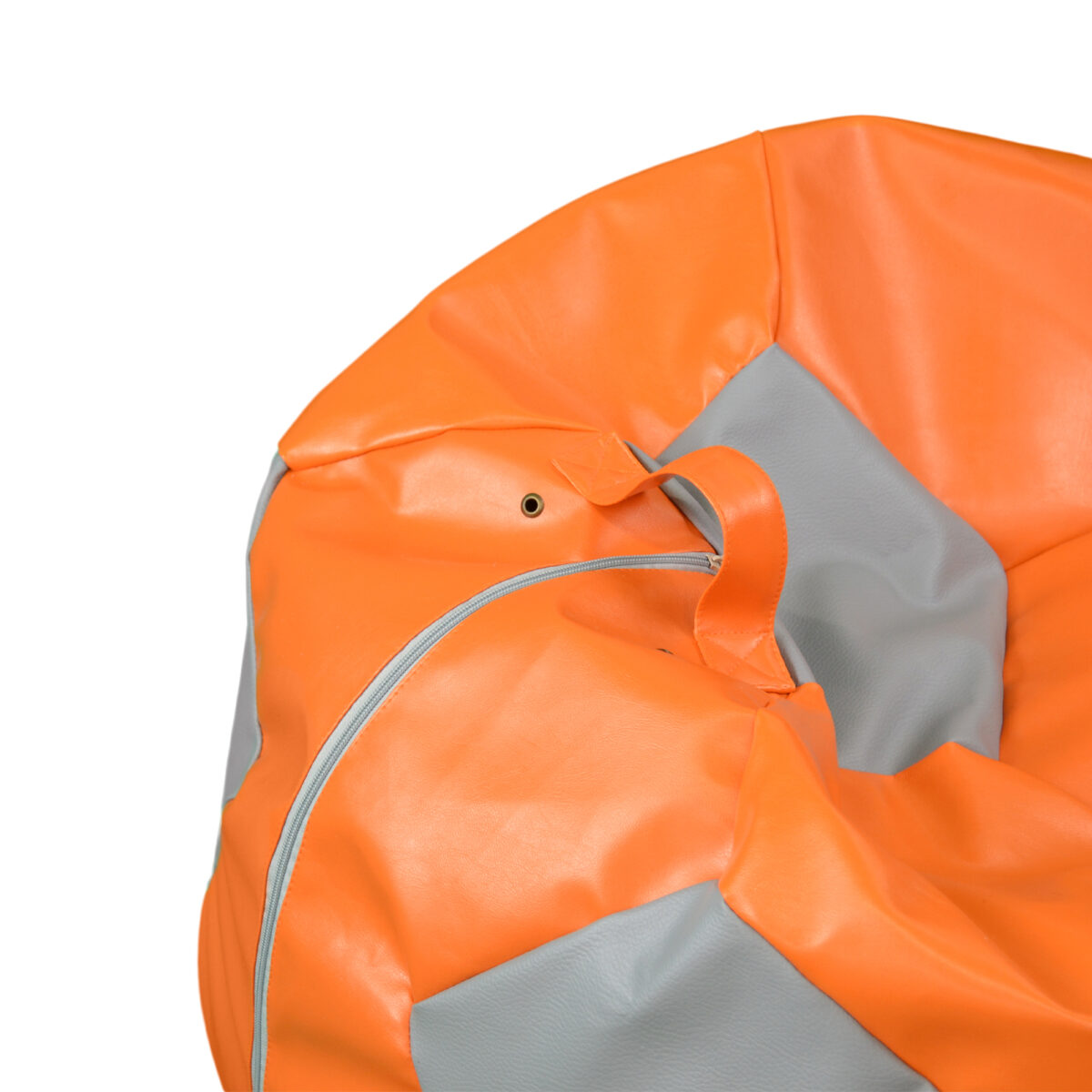 Mini Orange-Grey Bean Bag Ball - Image 3