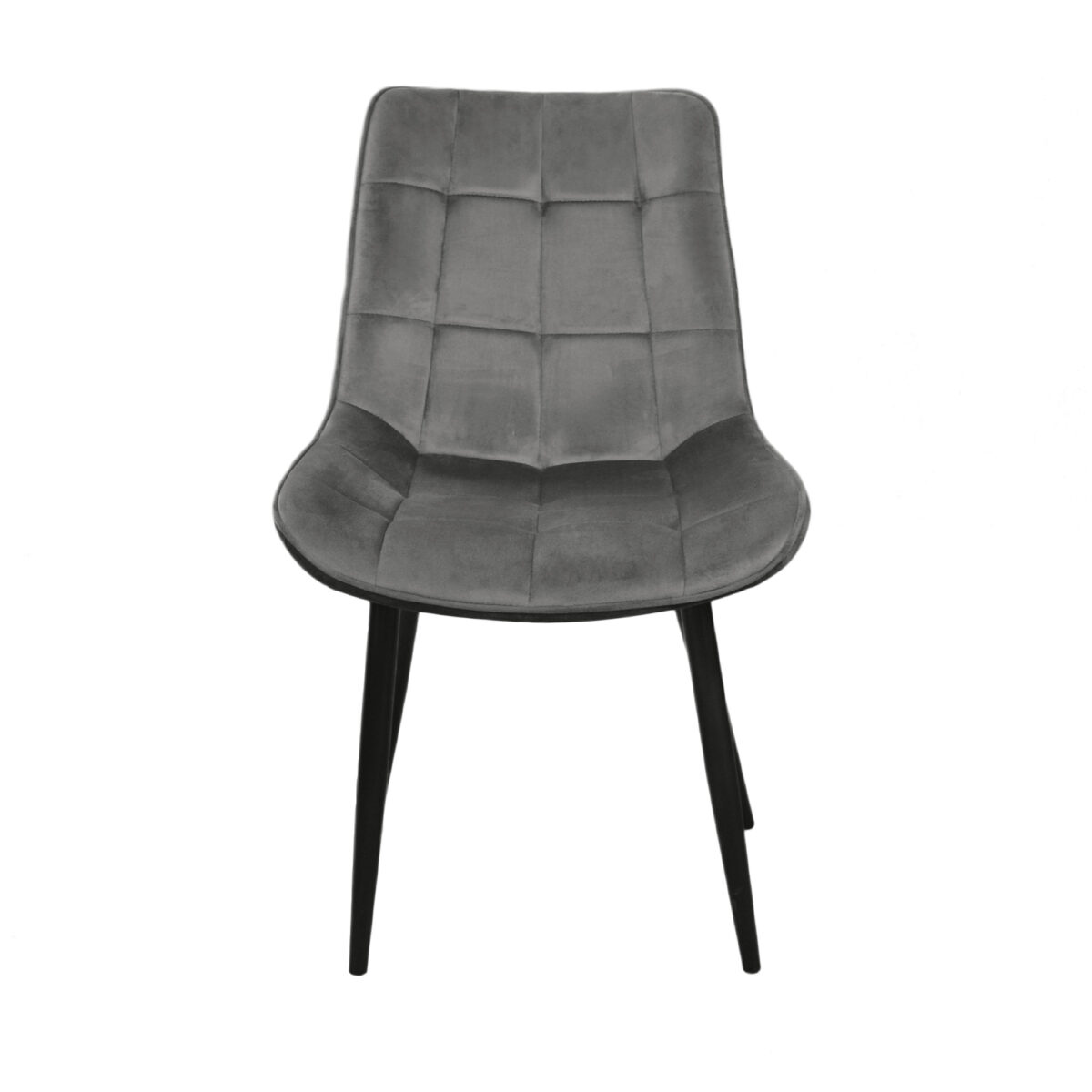 Hans Chair Velvet Dark Grey HLR21 + Black Legs - Image 2