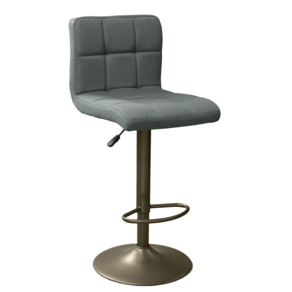 Bar Stool Sb-044 Grey Fabric Discover the Bar Chair SB-044 Grey Fabric, perfect for bars and kitchens. With an elegant design, a painted metal frame, and upholstered fabric, this high chair offers optimal comfort with its height adjustment mechanism and footrest. Ideal for a modern décor!
