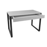 Small Grey/Black Desk Table 110x60cm - Image 2