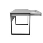 Small Grey/Black Desk Table 110x60cm - Image 5