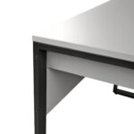 Small Grey/Black Desk Table 110x60cm - Image 7