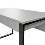 Small Grey/Black Desk Table 110x60cm - Image 8
