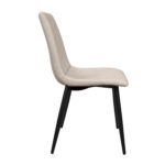 Dc-90p Eco-Leather Light Grey + Black Legs Chair - Image 3