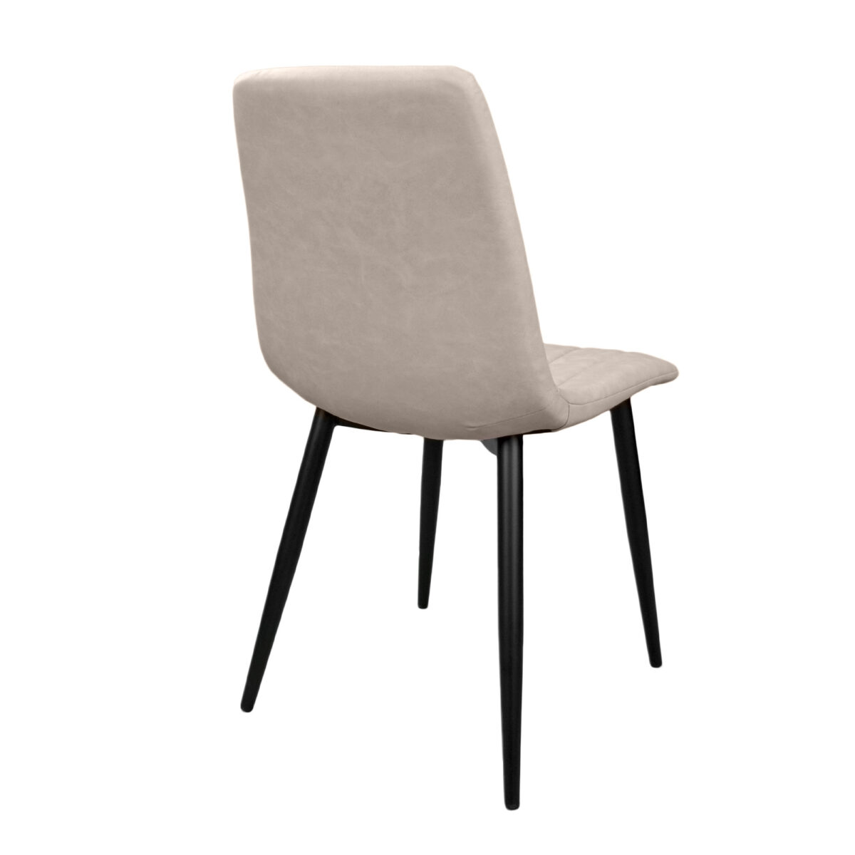 Dc-90p Eco-Leather Light Grey + Black Legs Chair - Image 2