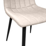 Dc-90p Eco-Leather Light Grey + Black Legs Chair - Image 5