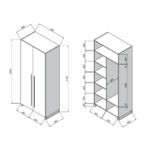 90 Clothes Cabinet (Shelf) - Image 8