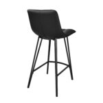 Laus Eco-Leather Black Bar Stool - Image 4