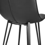 Laus Eco-Leather Black Bar Stool - Image 6