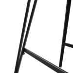 Laus Eco-Leather Black Bar Stool - Image 8